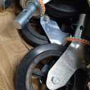 BestEquip 4 Pack Scaffolding Caster Wheels 8 x 2 Inch with Dual Locking Rubber Swivel Caster 360 Degrees Heavy Duty Casters 1100LBS Capacity per Wheel