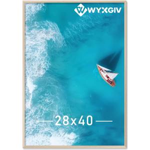 Natural 28x40 Picture Frame Lightweight yet Durable Frame Wall Hanging