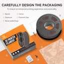 TECBEARS High Speed PLA 3D Printer FilamentMatte PLA Filament 1.75mm for High Speed 50-600mm/s, High Toughness Matte Filament, Black 1KG