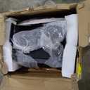 Kaleurrier Black Salon Chair Reclining: Professional Hydraulic Barber Chairs with Headrest and Footrest - Adjustable Heavy Duty Styling Chair for Home Hair Beauty Salon Massage Barbershop Tattoo (Black Leather Black Frame)