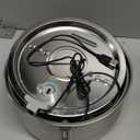 KittySpout Stainless Steel Cat Water Fountain Automatic Drinking Fountain, Quiet Circulating Water Bowl, Dishwasher Safe, Indoor Pet Fountain for Hydrated Healthy Cats (Stainless Steel, 4L Corded)