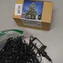 Christmas Tree Lights String, 200LED Christmas Lights for Tree with 8 Light Modes & Memory Function, 5FT x 10 String Lights with Timing & Remote Control for Xmas Holiday Decorations - Cold White