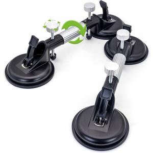 2PCS 6Inch Adjustable Granite Seam Setter Tile Suction Cup for Stone Seam Joining and Leveling Professional Countertop Installation Tool for Granite Stone Marble Slab Glass