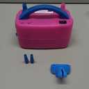 Balloon Pump Electric,110V 600W Balloon Blower Inflator Dual Nozzle Air Pump Balloons Inflator for Decoration, Party, Sport,Gifts:2 Balloon Tying Tools (Rose Red)