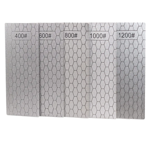 5 Pieces Diamond Sharpening Stone Set,Diamond Lapping Plate Coarse/Medium/Fine Grit Sharpener,400/600/800/1000/1200 Grit
