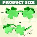 JOYIN 12 PCS St. Patricks Day Sunglasses Shamrock, St Patrick Accessories Shamrock Glasses Clover Eyewear, St Patrick Party Favor Supplies
