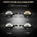 QuliMetal 41862 Grill Burner for Weber Q2200, Q2000, Q220, Q200 Grills, 396000, 396001, 396002, 566002, 53060001, 54060001, 304 Stainless Steel Q2000 Burner Tube Part for 69956, 20.5"