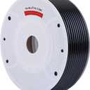 VerRich Pneumatic Tubing Pipe Pu Hose,Black 12mm OD x 8mm ID 80 Meters(262 FT) PU Air Hose Line Tube for Air Compressor Transfer