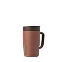 Owala SmoothSip Slider Stainless Steel Insulated Travel Mug with Handle, 100% Leak Proof, For Hot and Cold Drinks, Travel Friendly with Sliding Lock Lid, 12oz, BPA Free, Leak Proof, Cozy Cocoa