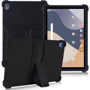 ATOOZ Soft Silicone Case for Walmart Onn 10.1 Inch Tablet 2024 (Model:100135925), Gen 4 With Stand for Kids (Black)