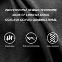 BOPUOVRE Linen Car Seat Covers Front Seat Covers Breathable Cloth Fabric Car Seat Protector - Universal Fit for Cars, Vans, SUVs, Trucks - 2 Units - Black