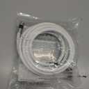 G-PLUG 10FT RG6 Coaxial Cable Connectors Set - High-Speed Internet, Broadband and Digital TV Aerial, Satellite Sky Cable Extension- Weather-Sealed Double Rubber O-Ring and Compression Connectors White