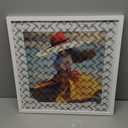 20x20 Picture Frame White Solid Wood for Mat 16x16 Wall Mounting Square Poster Frames