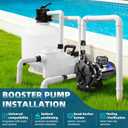 PB4-60 Booster Pump, Replacement for Polaris PB4-60, 3/4 HP Pool Cleaner Booster Pump for Polaris 180/280/360/380/3900 Pool Cleaners, 115V/230V Dual Voltage, Includes Extra Seal Kit