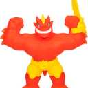 Heroes of Goo Jit Zu Meteor Madness, Stretchy Blazagon Action Figure, with Unique Scrunchy Goo Filling & Meteor Battle Gauntlet, Sensory Toy That Stretch Up to 3X Its Size