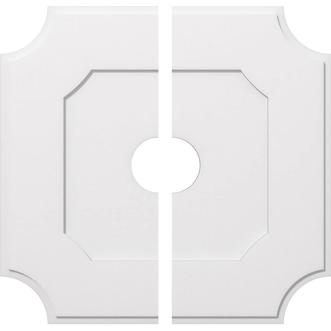 Ekena Millwork CMP26LE-02000 Locke Architectural Grade PVC Contemporary Urethane Ceiling Medallions 26"OD x 2"ID x 15 1/2"C x 1"P