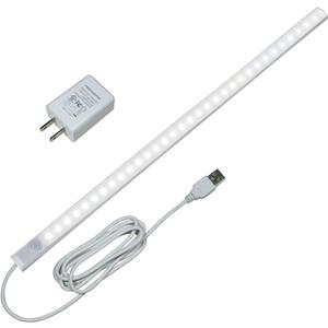 LED Motion Sensor Under Cabinet Lighting,17 inch USB Plug in LED Closet Light Bar, Under Counter Lights Night Light for Kitchen,Wardrobe,Closet,Cabinet,Cupboard,Cool White (6000K) (Cold White)