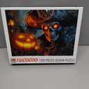 Halloween Skeleton Pirates 1000 Piece Jigsaw Puzzles for Adults and Beginner Undead Puzzles Pumpkin Puzzle 27×20 Inches Puzzles for Home Decoration Gifts Family Puzzle Perfect for Game Nights