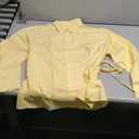 Women's Loose Lapel Long Sleeve Single Waist Tie Shirt,Large