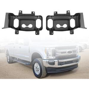 Front Bumper Tow Hook Trim Cover Panels Compatible with Fo-rd F-250 F-350 F-450 F-550 Super Duty 2017-2019 Replacement HC3Z8311H,HC3Z8310G Pair Left and Right