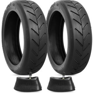 8.5x2.0 Inches Electric Scooter Tires and 50/75-6.1 Heavy Duty Inner Tubes TR4A Straight Valve Compatible with 8 1/2X2 8.5 x 2.0 Gotrax Gxl V2/Xiaomi M365 Electric Scooter Tire and Inner Tubes