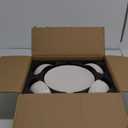 LE TAUCI Dinnerware Sets 12 PCS, Ceramic Plates and Bowls Set, Suit For Housewarming (10" Dinner Plate + 8" Salad Dish + 26 oz Cereal Bowl) x 4, Oven safe - Arctic White