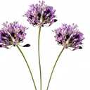 3 Pieces Large Artificial African Agapanthus,Long Stem Artificial Flowers for Tall Vase,Silk Plants for Home Decor Indoor, Silk Flowers for Wedding Bouquet Office Party Decor (Purple, 26")