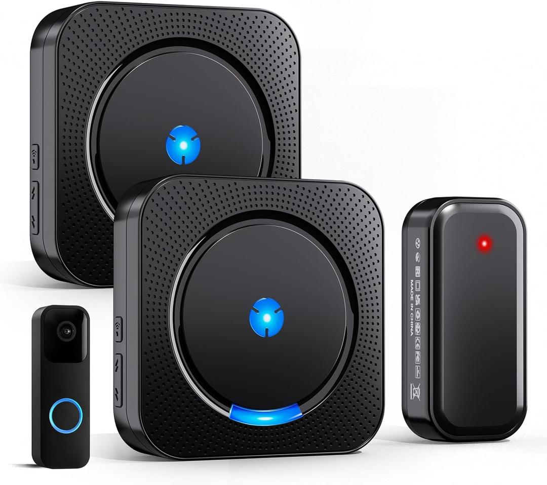 Wireless Doorbell Chime Extender - Compatible with Blink Video Doorbell, Easy Setup, Loud Alarm