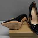 Elisabet Tang Women Pumps, Pointed Toe High Heel 4.7 inch/12cm Party Stiletto Heels Shoes Matte (9, Black Patent Leather)