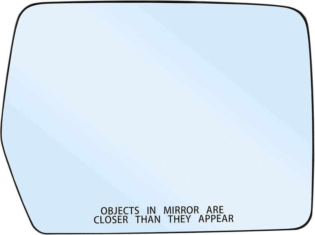 New Passenger Right Side Heated Mirror Replacement for 2004-2014 Ford F150 Mirrors - Side View Heated Convex Mirror Glass with Rear Holder 4L3Z-17K707-DA