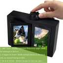Instax Mini Rotating Frame, Rotating Polaroid Photo Frame - Holds 12 Pics, 2.16*3.34 Size - Stylish & Durable, Effortless Flip - Double Side Display Photo Frame for Displaying Precious Memories, Gifts for Friends Parents Christmas Valentines