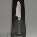 Babish High-Carbon 1.4116 German Steel Cutlery, 6.5" Santoku Kitchen Knife (Stainless Blade/Black ABS Handle)