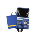 Airplane Pocket Organizer with Tray Table Cover,Portable In Flight Seat Back Organizer & Storage Bag, Commuter Essential Travel Bag Travel Accessories for Flying,Blue (Navy blue)