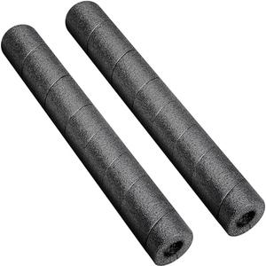 LFUTARI 2 Pack Pipe Insulation Foam Tube, 15.7 Inches Black Pool Noodles Foam, Multi-Purpose Snake Pipe Wrap Protection for Outdoor Indoor Swimming Pool Handle and Winter Water Pipes