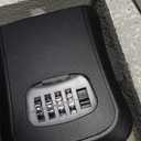 XXL Hide Keys Fake Rock Lock Box, Hide a Key Stone Look-Like Outdoor with 4-Digits Combination Lockbox, Spare Key Storage Box with Foam Protection for Home B&B, Rental, Office (Slate)