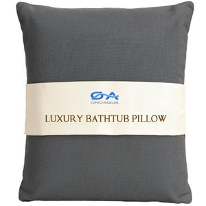 Luxury Bath Pillow for Bathtub, Soft & Comfortable, Head Neck Back Support, Adjustable Thickness Fits All Tub, Quick Drying with Air Mesh, Ideal Gift for Christmas Birthday Mothers Day