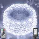 355FT 900 LED Christmas Lights, Extra Long Outdoor String Lights Waterproof, Timer & Memory, 8 Modes Dimmable Plug in Fairy Lights for Classroom Outside Tree Wedding Holiday Decorations, Cool White