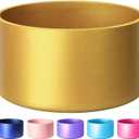 Protective Metallic Matte Luster Silicone Boot, Compatible with Stanley/Simple Modern 20-40oz & Water Bottle 12-24oz and More Bottles with 2.8-3in Base, Glitter Anti-Slip Bottom Sleeve Cover, Metallic Gold