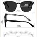 STGATN Sunglasses for Men Acetate UV400 Protection Anti-Glare Square Sun Glasses Driving Fishing Golf Hiking
