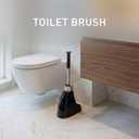 simplehuman Toilet Brush with Caddy Stainless Steel, Black
