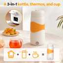 Portable Travel Electric Kettle 304 Stainless Steel BPA-Free 300ml