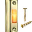 Dreyoo Metal Doorbell Push Button, Heavy Duty Metal Door Bell Wired Button LED Lighted Wall Mounted Door Bell Push Buttons for Home, Universal Garage Door Opener Switch(Gold)
