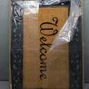 BirdRock Home Classic Welcome Brush Coir Doormat with Black Rub - 24 x 36