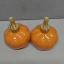 2 x Soap Dispenser Luxury Ceramic Soap Dispenser with Pump Bathroom Shower Gel Shampoo Push Empty Bottle(Orange)