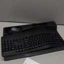 Wireless Keyboard and Mouse Combo, 2.4G Full Size Wave Keys Ergonomic Keyboard with Wrist Rest and 3-Level DPI Adjustable Wireless Ergonomic Mouse for Windows, Mac OS Desktop/Laptop/PC(Black)