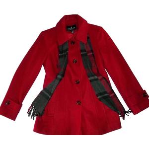 Allegra K Women's Winter Classic Outwear Overcoat with Pockets Single Breasted Pea Coat, XL