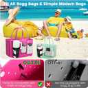 OUTXE 3 Pack Silicone Bogg Bag Accessories Set, Bogg Bag Cell Phone Holder and Sunglasses & Wallet Organizer Insert Compatible with All Bogg Bags, Wallet and Glasses Holder for Simple Modern Bogg Bag