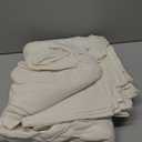 Aliceset 12 Packs 24 x 40 Inches Cotton Garment Bags for Hanging Clothes, Canvas Suit Bags for Clothes Coats Jackets Shirts Closet Storage Travel Gusseted Hanging Garment Cover