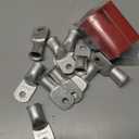 haisstronica 10pcs 3/0 AWG - 5/16"(M8) Tinned Copper Battery Lugs, Heavy Duty Wire Lugs with 10pcs 3:1 Adhesive Heat Shrink Tubing, 000 Gauge Wire Lugs, Tinned Copper Battery Cable Ends