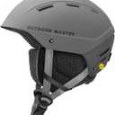 OutdoorMaster MIPS Ski Helmet - Kelvin II MIPS Snow Sport Helmet Snowboard Helmet for Men Women & Youth (Medium, Matte Gray)